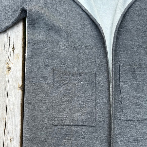 rain + rose⎪Woll Blend Open Front Cardigan - Picture 3 of 8